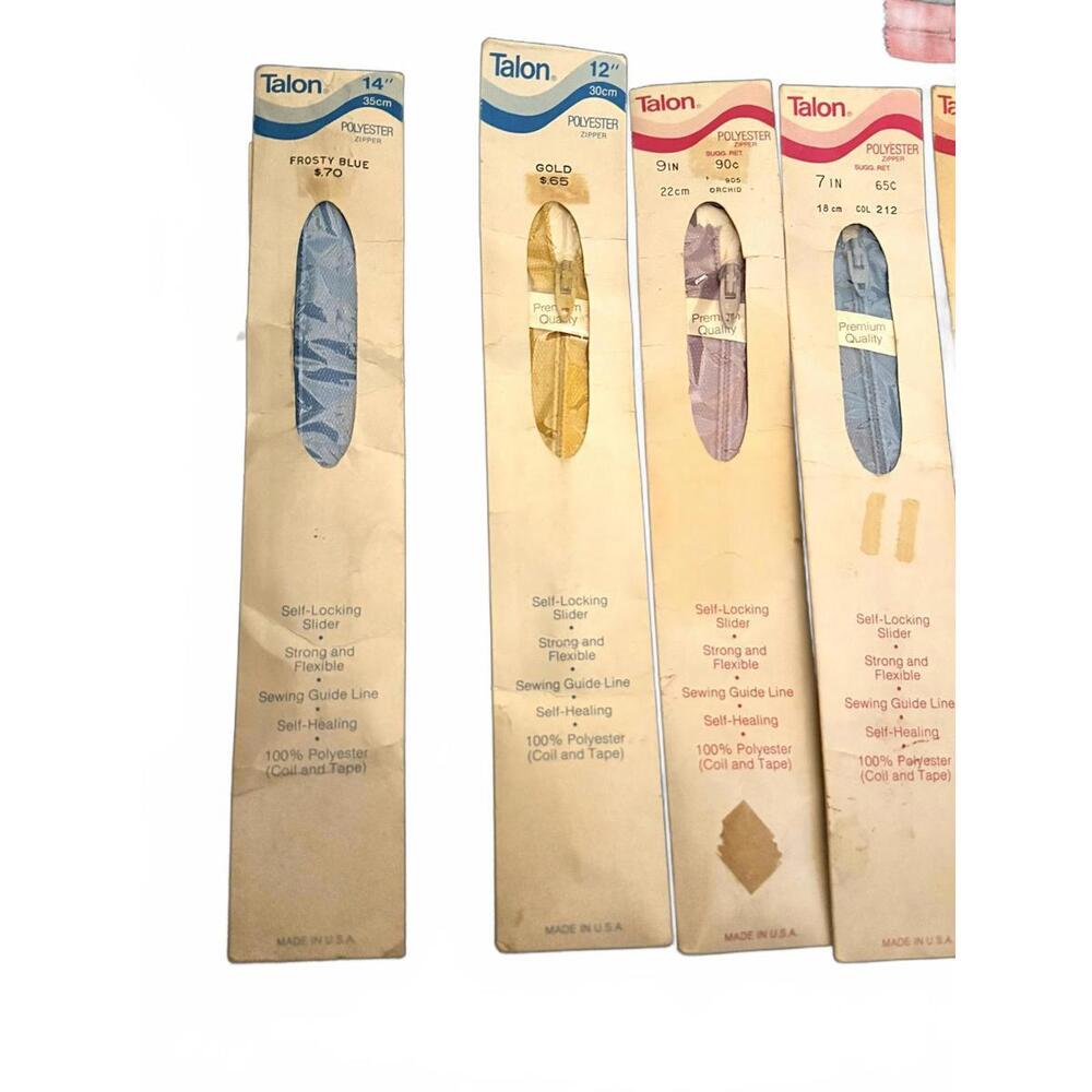 Vintage Sewing Supplies Lot - NEW Bias Tape, Seam Binding, and Zippers - Picture 4 of 9